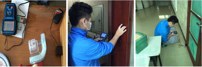 永盛虫控专业人士正在进行白蚁检测工作