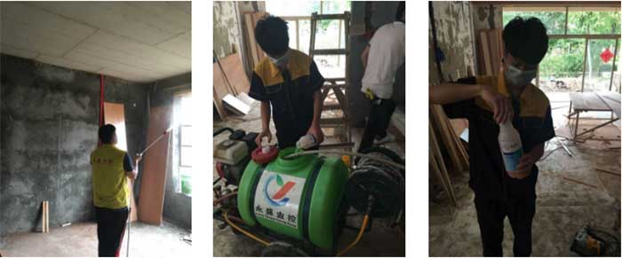 装修行业白蚁防治施工现场图1