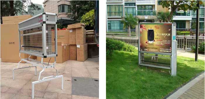 永盛虫控专业人士户外灭蝇现场施工图