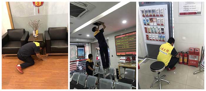 银行老鼠虫害防治施工现场图2