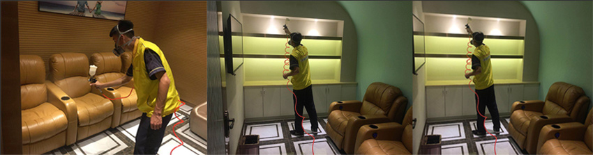 瓷美人除甲醛施工现场图