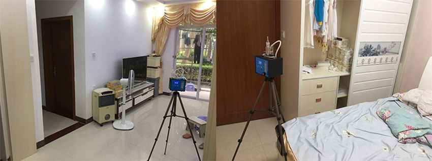 中山时代南湾北岸小区除甲醛施工现场图