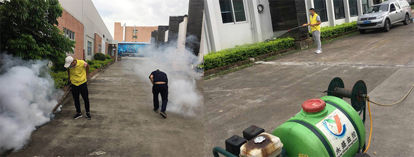 广东玫瑰岛卫浴有限公司白蚁防治施工现场