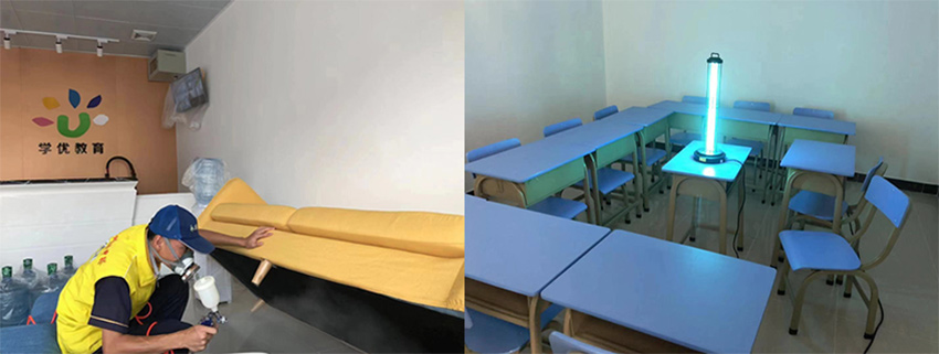 中山学优教育．博凯校区除甲醛施工现场