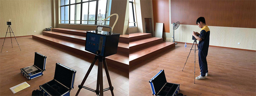 珠海市第十三中学除甲醛施工现场1