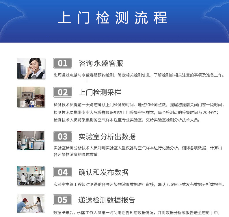 中山永盛公司上门检测服务流程