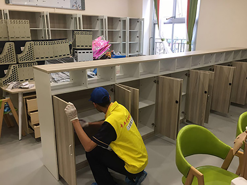 中山培训教育机构除甲醛施工现场图2