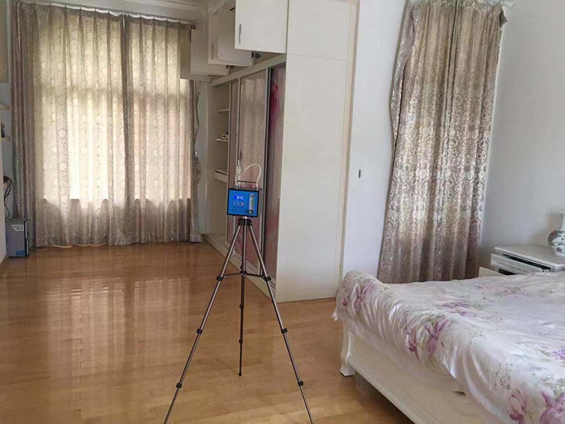 主卧甲醛检测现场图