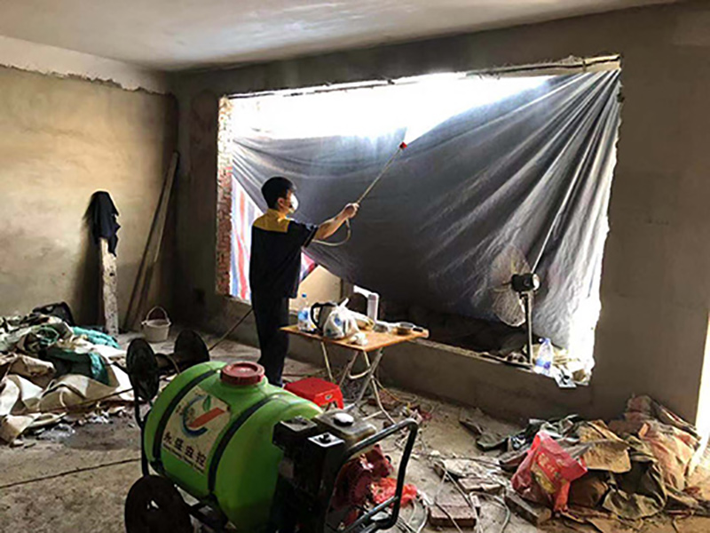 中山灭白蚁施工现场图2