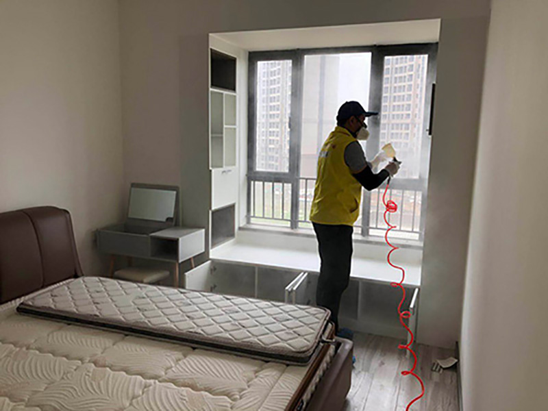 中山除甲醛施工现场图1