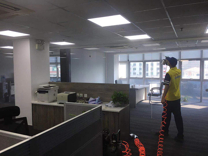 伟航集运中山分公司除甲醛施工现场图2