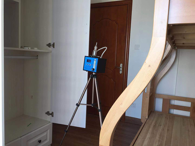 中山奥园十英小区甲醛检测施工现场图2