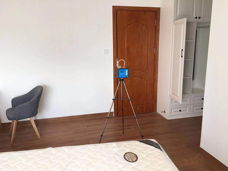 中山奥园十英小区甲醛检测施工现场图3